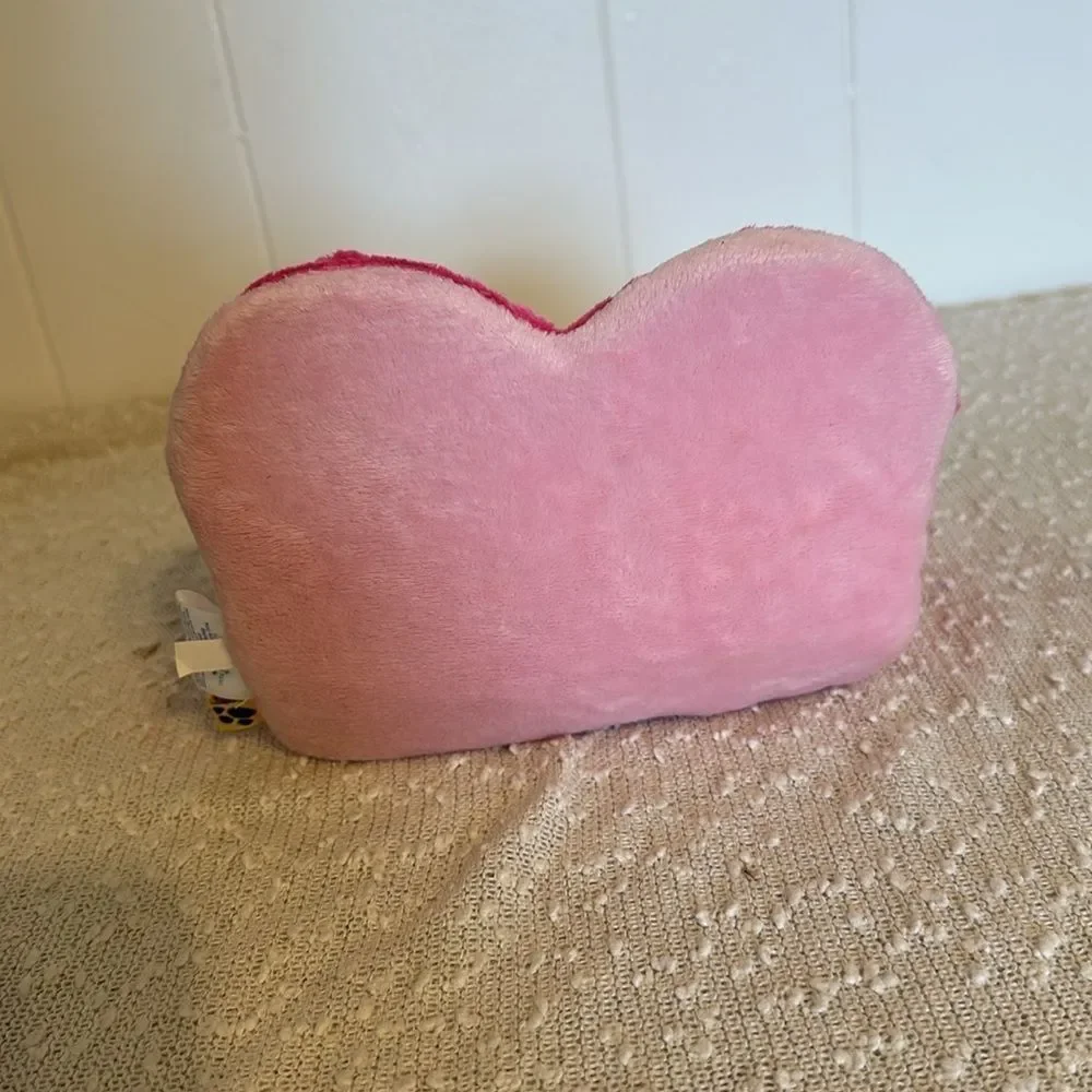 BUILD A BEAR Small Frys Foldable Pink Heart Plush Bed